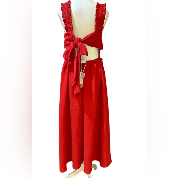 Dotti Bridgerton Shondaland Red Dress (Netflix) Limited Edition Dress Size 16 - Picture 5 of 5